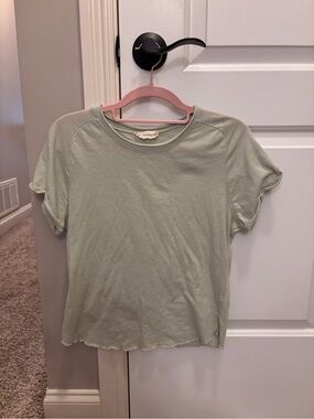 Altar'd State Light Sage Short Sleeve Crewneck Tee